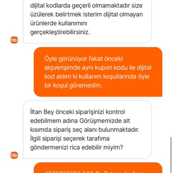 Vodafone Kuponum Hepsiburada Alışverişimde Geçerli Olmadı