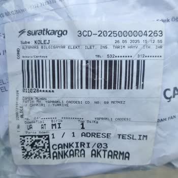 Sürat Kargo'da Yanlış Adres Ve Teslimat Sorunu: Şubede Bekletilen Ürünümle İlgili Mağduriyet