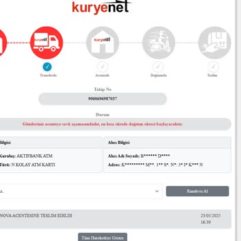 Kargo Firması Kartımı Teslim Etmiyor Ve İletişim Kuramıyorum