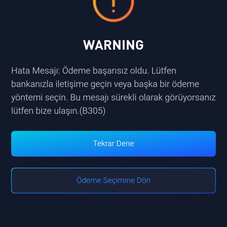 Kredi Kartı İle Alışverişte B305 Hatası Ve Destek Eksikliği