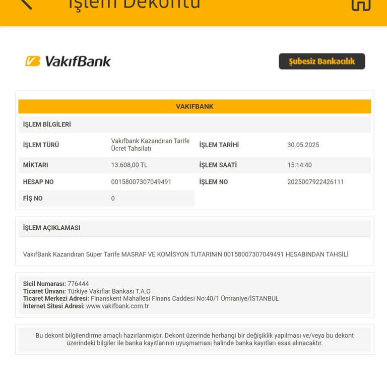 Bilgim Dışında Kesilen Kazandıran Tarife Ücretinin İadesini Talep Ediyorum