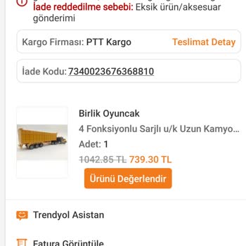 Fark Burada Eksik Ürün İçeriği Ve İade Sorununa Trendyol'da Çözüm Bulunamıyor