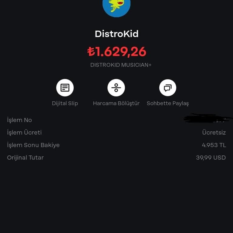 DistroKid Charged ₺1700 from My Papara Card Without Consent