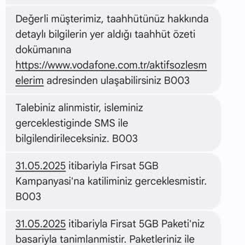 İzinsiz Tanımlanan Paket Ve Şebeke Sorunu Hakkında Şikayet