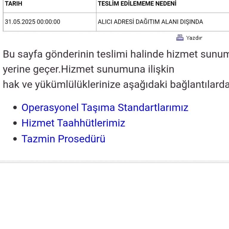 Kargom Adresime Teslim Edilmedi Ve Mağdur Oldum