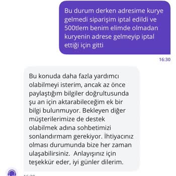 Kurye Yanlış Adrese Gidip Siparişimi İptal Etti, Mağdur Edildim