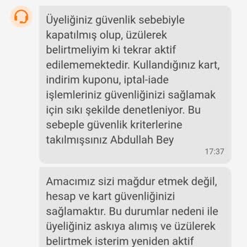 Trendyol Hesabım Sebepsiz Yere Kapatıldı Müşteri Hizmetleri Çözüm Sunmuyor