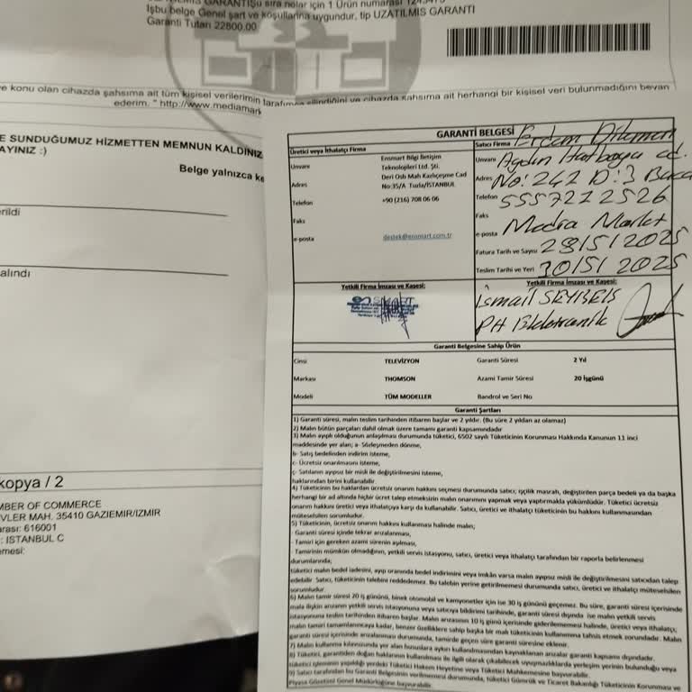 Yeni Alınan Thomson TV İlk Saatte Arızalandı Servis Dönüşü Yok