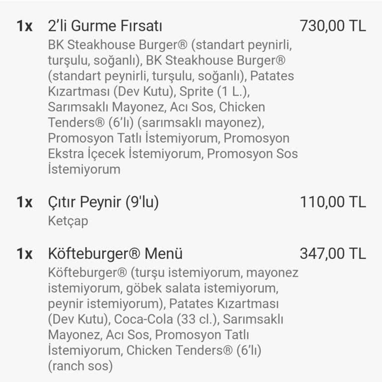 Yemeksepeti Eksik Gelen Siparişe Yetersiz İade Ve İlgisiz Müşteri Hizmetleri Mağduriyeti