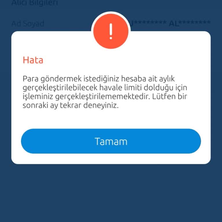 Havale Limiti Nedeniyle Para Gönderilemiyor, Mağduriyet Yaşıyorum