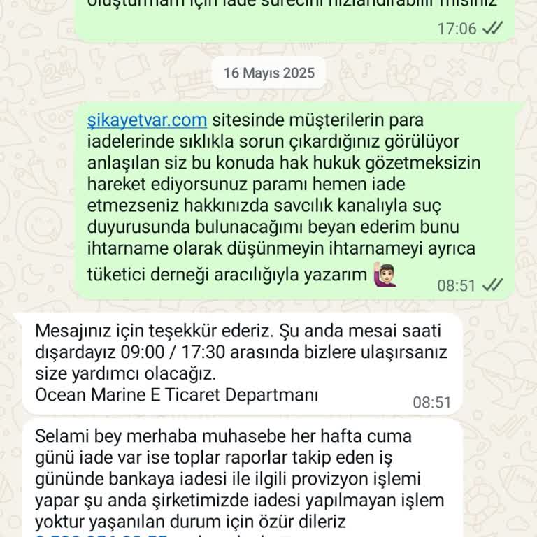 Sipariş Verilen Ürünün Stoktan Kaldırılması Ve Para İadesi Sorunu