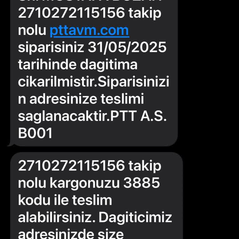 PTT Kargo Ürün Teslimatı Yapılmadan Geri Götürüldü