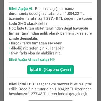 Uçak Bileti İptalinde Yüksek Kesinti Tutarı