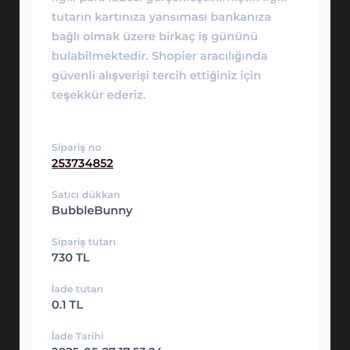 Siparişim Sebepsizce İptal Edildi, Param İade Edilmiyor
