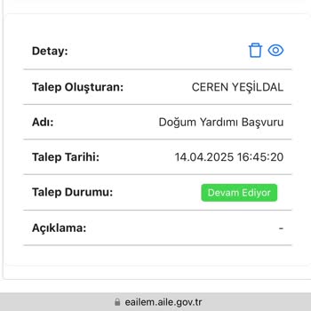 Doğum Yardımı Başvurusunda Kayıt Eksikliği Nedeniyle Ödeme Sorunu