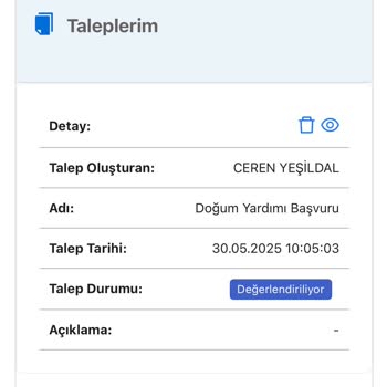 Doğum Yardımı Başvurusunda Kayıt Eksikliği Nedeniyle Ödeme Sorunu