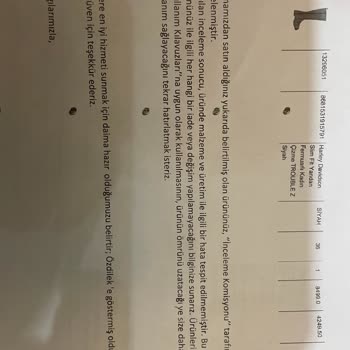 Aldığım Çizmenin Kusuru Kabul Edilmiyor