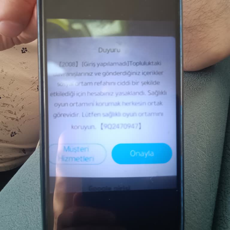 Hesabım Haksız Yere Banlandı, Engelimin Kaldırılmasını İstiyorum