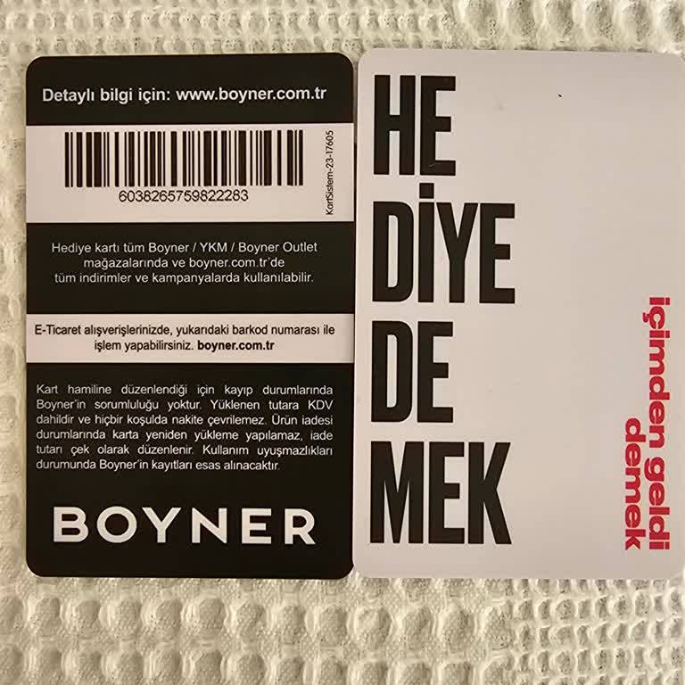 Boyner Hediye Kartlarıyla Alışverişte Kısıtlama Mağduriyeti
