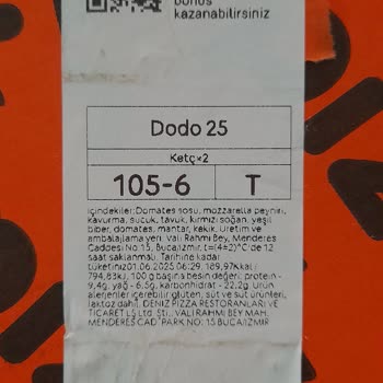 Dodo Pizza Siparişimde Tehlikeli Yabancı Cisim Çıktı