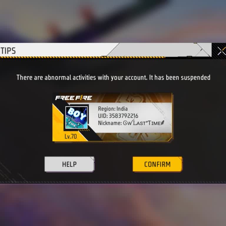 Garena! Give Me One More Opportunity for My Free Fire Account