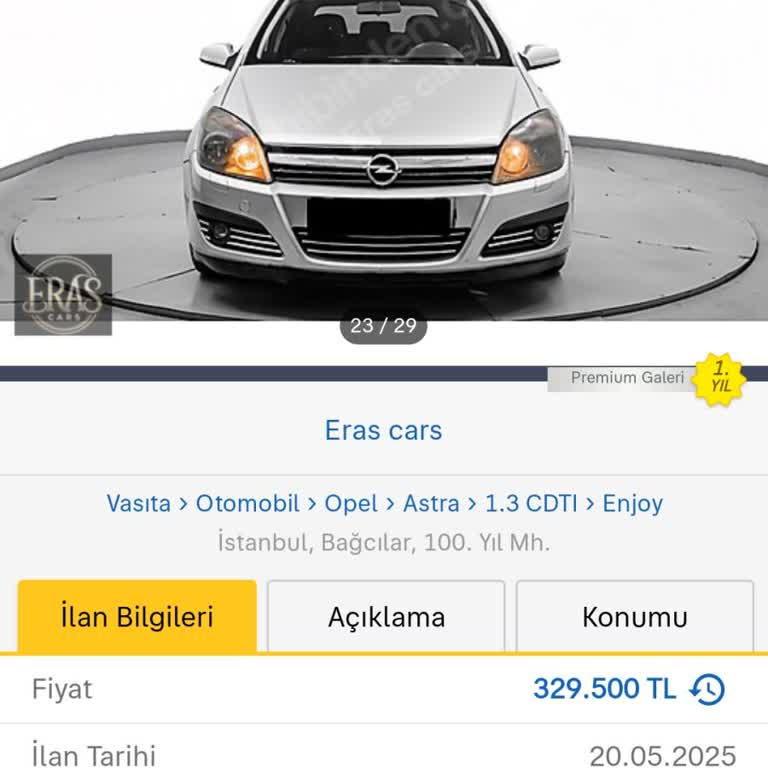 Eras Cars Rental Araç Hakkında Yanlış Bilgi Verdi