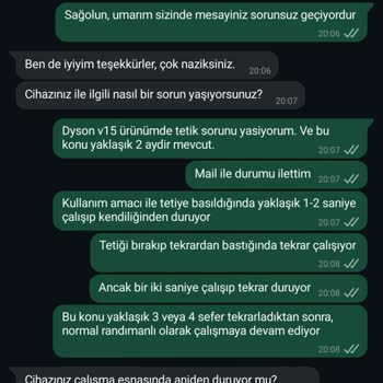 Dyson Garanti Kapsamı Hayal Kırıklığı Yaşattı