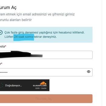 Randevu Sistemi Hatası Nedeniyle Hesabım Kilitlendi, Sürem Dolmak Üzere