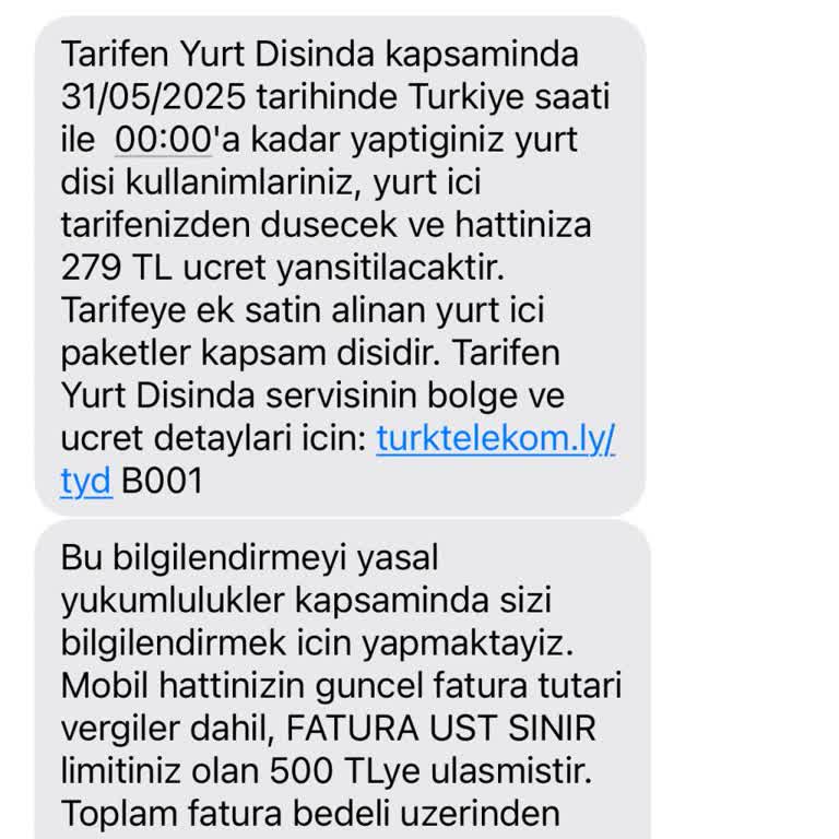 Yurt Dışında Olmadığım Halde Haksız Ücretlendirme Ve Çekim Sorunu