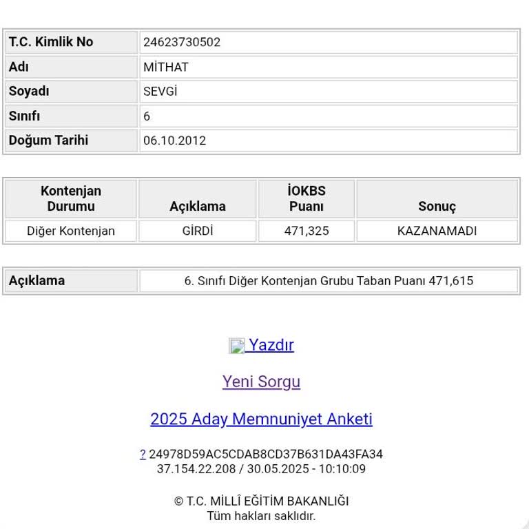 Yarım Puanla Bursluluk Kaybı Çocuğum Çok Emek Verdi
