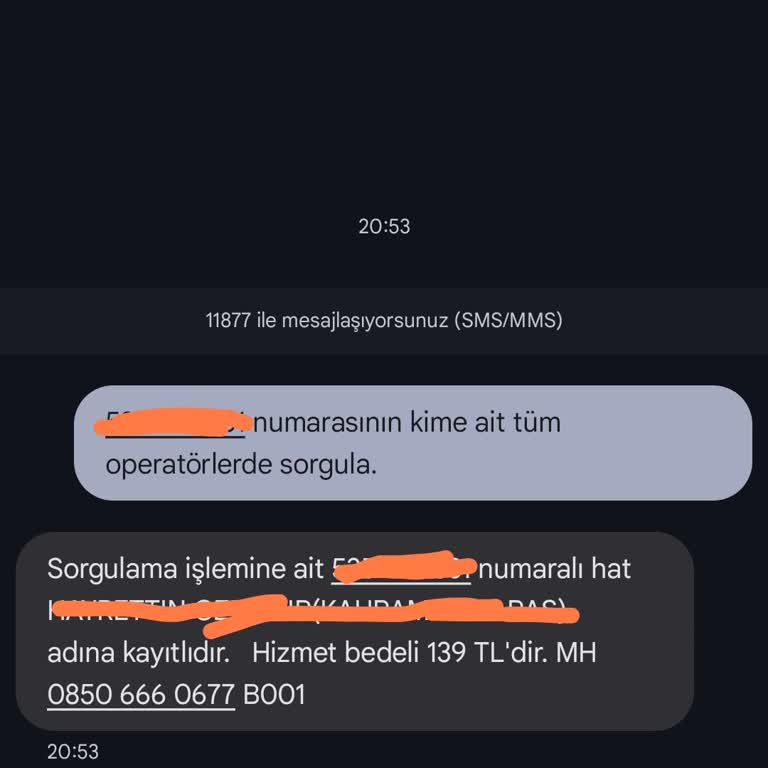 Bilgilendirme Olmadan Yüksek SMS Ücreti Kesildi, İade İstiyorum