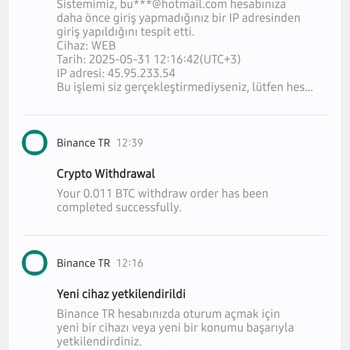 Binance TR Hesabım Ele Geçirildi, Yatırımım Çalındı, Destek Alamadım