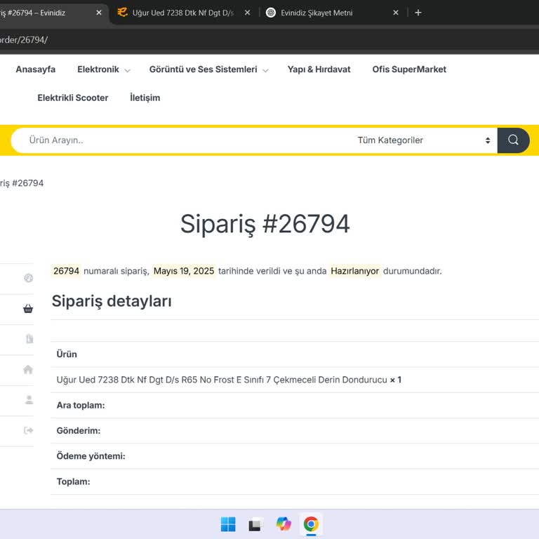 Evinidiz Teslimat Gecikmesi ve Fiyat Artışıyla Mağduriyet Yaşadım