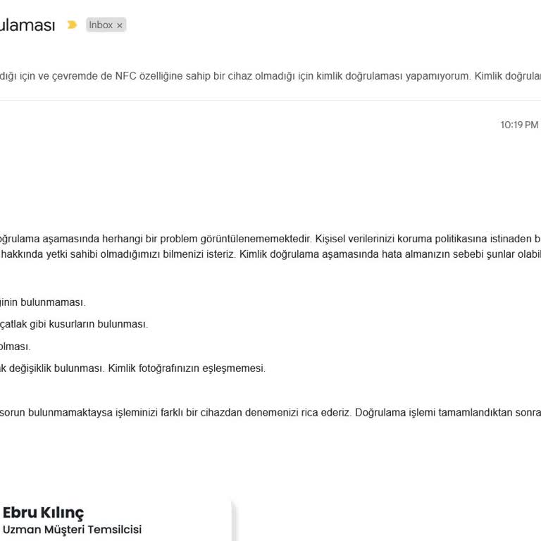 Destek Ekibinin İlgisiz Ve Yetersiz Yanıtı