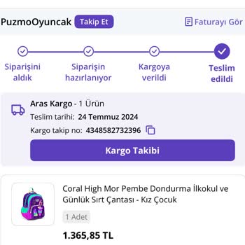 Aldığım Okul Çantası Kısa Sürede Bozuldu, Marka Dönüş Yapmıyor
