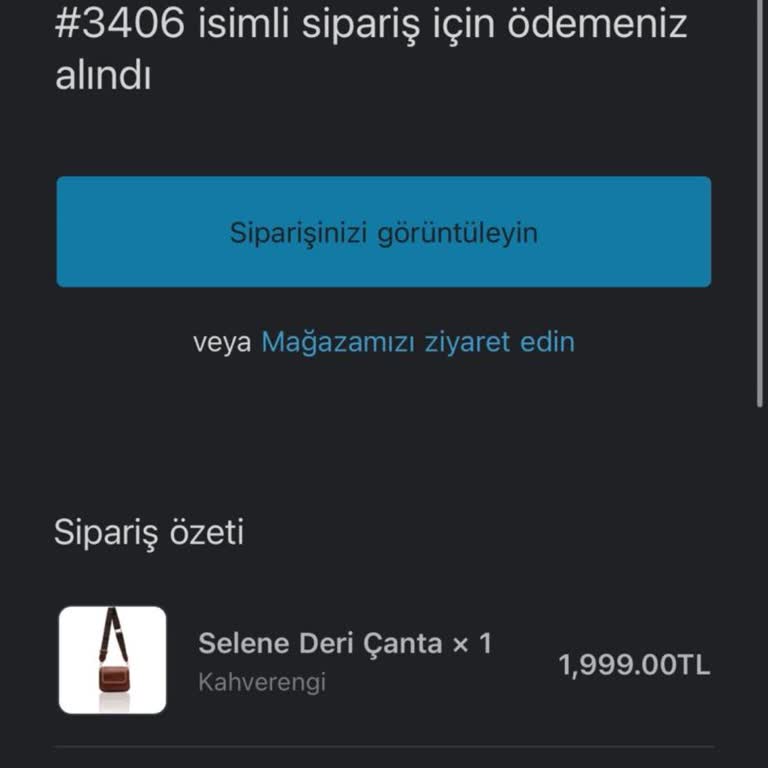 Canta.baggystore.com.tr Yanlış Gönderilen Ürün