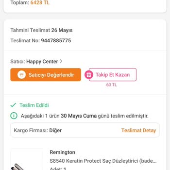 Teslim Edilmeyen Ürün İçin Acil Çözüm Bekliyorum