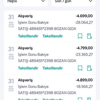 Bilgim Dışında Yapılan Yüksek Tutarli İşlemler Ve Güvenlik Zafiyeti