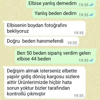 Yanlış Beden Gönderimi Ve İade Sorunu Yaşadım