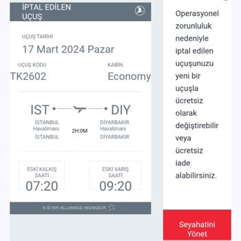 THY Açık Bilet Hakkım Haksızca İptal Edildi