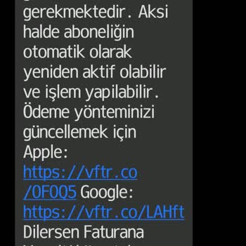Vodafone Pay Fatura Ve Şüpheli SMS Sorunu Çözülmüyor