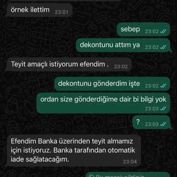Sipariş Sonrası Engellenme Ve Ücret İadesi Sorunu