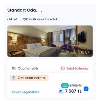 Erken Rezervasyon Yapanlara Fiyat Farkı Mağduriyeti