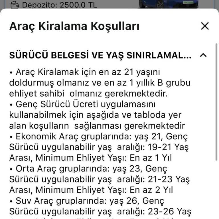 Araç Kiralama Şartları ve Müşteri Hizmeti Deneyimi Hakkında Şikayet