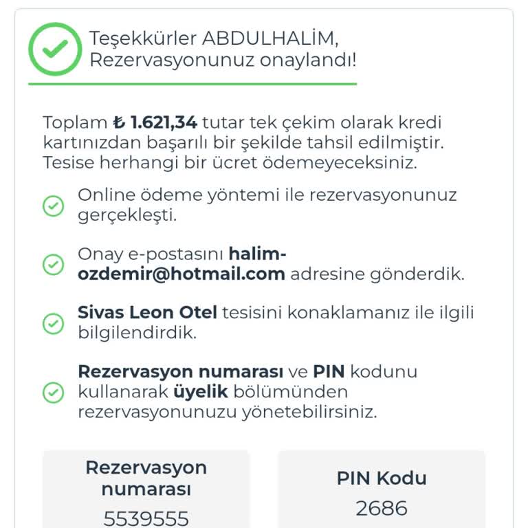 Rezervasyonum Kabul Edilmedi, Mağdur Edildim Ve Çözüm Sunulmadı