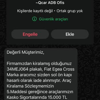 Depozito Bilgim Dışında Çekildi, Hasar Belgesi Sunulmadı Güven Sorunu Yaşadım