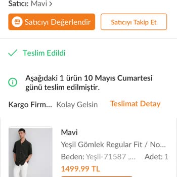 Trendyol'dan Alınan Ürünün İadesi Gerçekleştirilmiyor