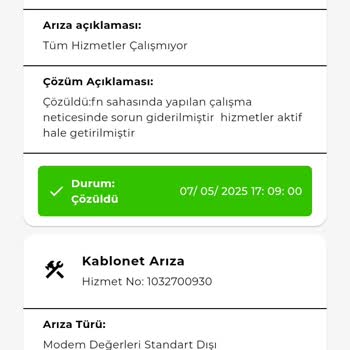 Sürekli Bağlantı Kopmaları Nedeniyle Hizmet İptali Talebi