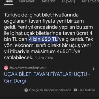 AJet'in Tekelleşen Uçuşlarında Fahiş Fiyat Mağduriyeti