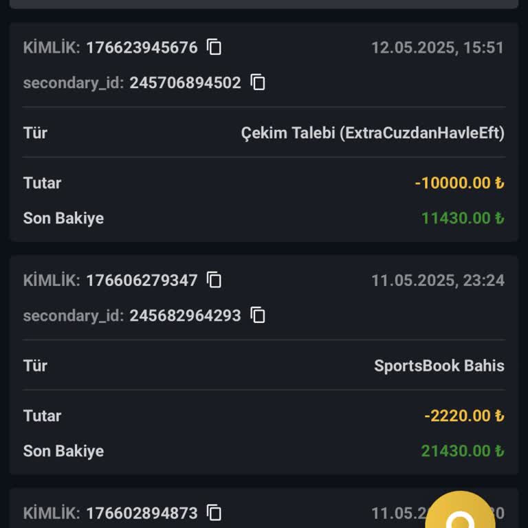 Betenerji154 Çekimimi Göndermiyor